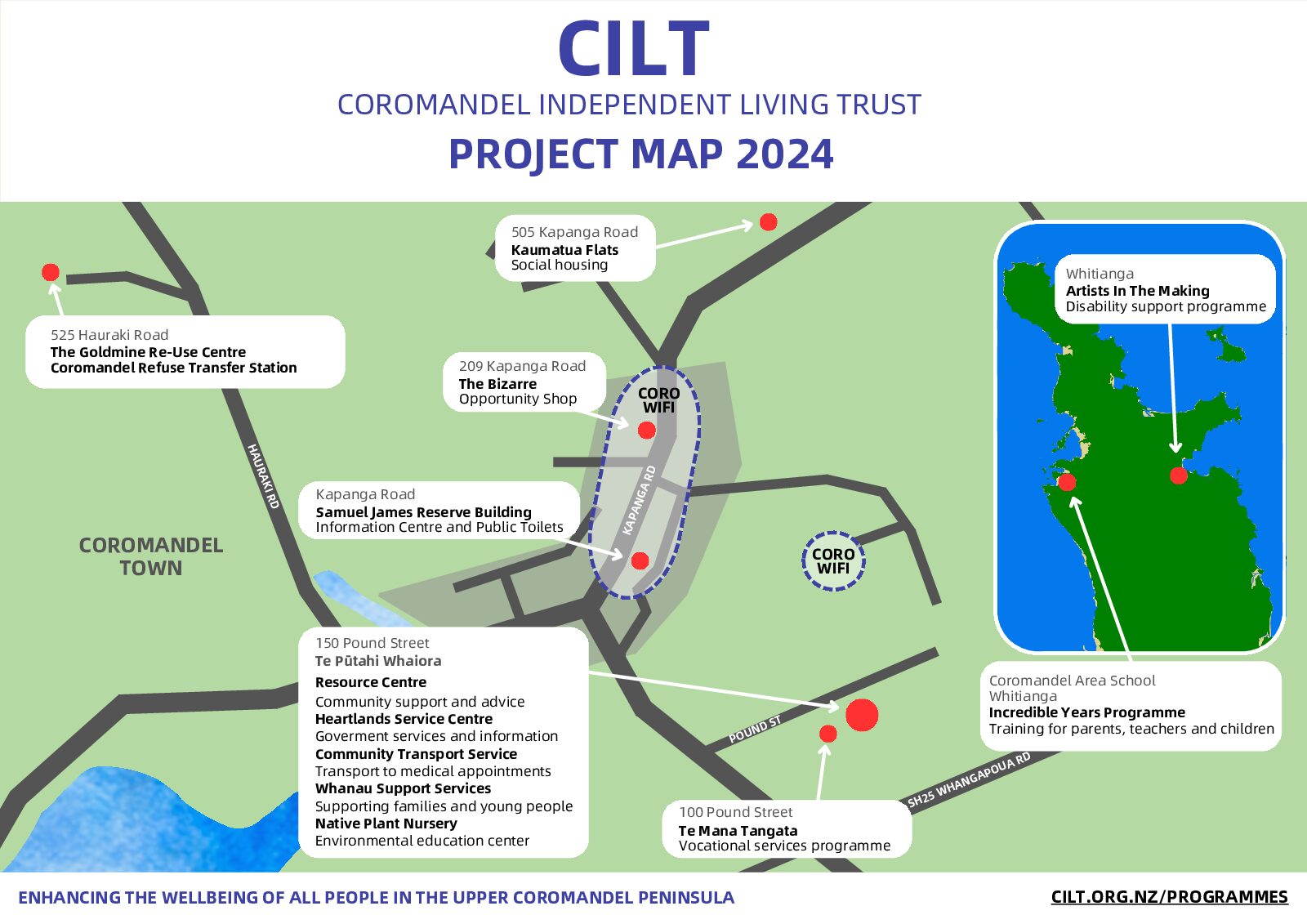 map of CILT locations